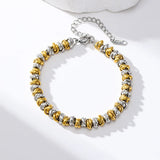Stainless Steel Metal 2-Colour Necklace/Bracelet/Set - 2 Designs