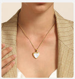 Stainless Steel Openable Heart Pendant - 4 Colours - 3 Sizes