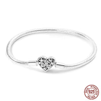 925 Sterling silver 17-20CM Charm Bracelet - Various Designs
