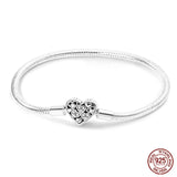 925 Sterling silver 17-20CM Charm Bracelet - Various Designs