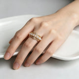 Fashion Crown Pearl Gold Colour Ring