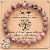 Family Tree Of Life Natural Stone Bracelet - 6 Options