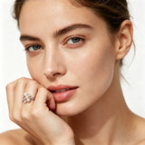 925 Sterling Silver Triple Pearl Adjustable Ring - 4 Options