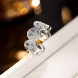 Fashion Smiley Face CZ Open Ring - 9 Options