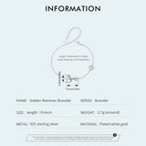 925 Sterling Silver Cat/Dog Pawprint Bracelet - 5 Options