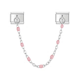 Stainless Steel Beaded Chain Italian Charm - 14 Options