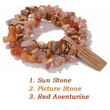 Fashion Irregular Natural Stone Bracelet Set - 16 Options