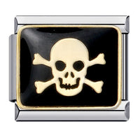 Stainless Steel Halloween Themed Italian Charm - 30 Options