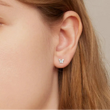 925 Sterling Silver Small Ball Back CZ Studs - 7 Options
