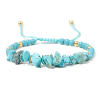 19cm Irregular Chip Stone Bracelet - 16 Options
