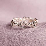 Fashion Heart Twine Ring