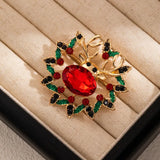 Fashion Christmas Crystal Brooch - 5 Options