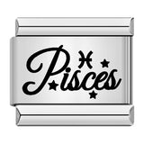 Stainless Steel Star Sign Italian Charm - 12 Options