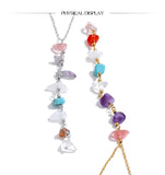 Stainless Steel Resin Chip Necklace - 2 Colours