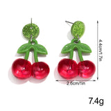 Fashion Acrylic Cherry Earrings