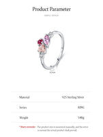 925 Sterling Silver Multi-Colour CZ Geometric Ring