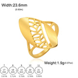 Stainless Steel Ethnic Patterned Ring - 2 Colours