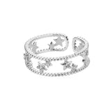 Stainless Steel Resizable Open Ring - 31 Options