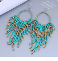 Beaded Boho Dangle Earrings - 6 Options