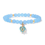 Natural Stone Heart Bracelet - 11 Options