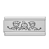 Stainless Steel Male Family Italian Charm