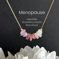 Fashion "Menopause" Natural Crystal Necklace