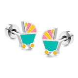 Stainless Steel Colourful Earrings - 20 Options
