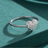 925 Sterling Silver Heart Cluster Ring - 2 Colours
