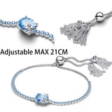 925 Sterling Silver CZ Bracelet - Matching Items Available - 8 Options