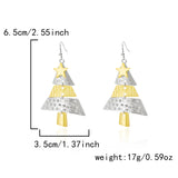 Fashion Splicing Two Colour Christmas Tree Earrings/Necklace