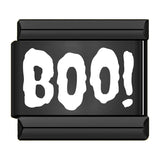 Stainless Steel Black Halloween Italian Charm - 12 Options
