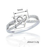 Fashion Twisted Heart Ring - 2 Colours
