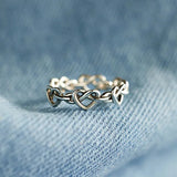 Fashion Heart Twine Ring