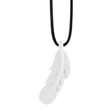 Silicone Feather Chew/Anxiety Necklace - 5 Colours