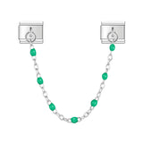 Stainless Steel Beaded Chain Italian Charm - 14 Options