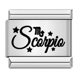 Stainless Steel Star Sign Italian Charm - 12 Options