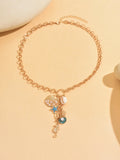 Fashion Ocean Themed Chunky Gold Coloured Necklace