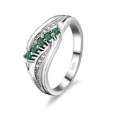 Fashion Wavy 2 Colour CZ Ring - 3 Colours
