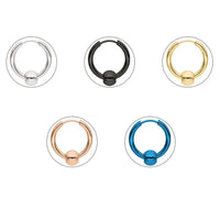 Stainless Steel Hoop/Ball Earrings - 15 Options