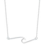 Stainless Steel Wave Necklace - 12 Options