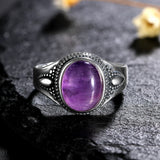 925 Sterling Silver Purple Stone Ring - 21 Designs