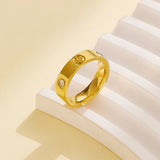 Stainless Steel Classic Cross CZ Ring - 9 Options