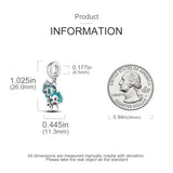 925 Sterling Silver Chameleon Hanging Charm