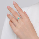 925 Sterling Silver Crown Paraiba Tourmaline Ring