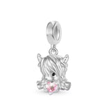 925 Silver Highland Cow Charm - 12 Options