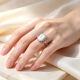 Fashion Natural Freshwater Baroque Pearl Adjustable Ring - 4 Options