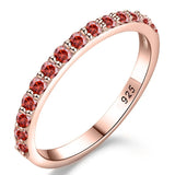 925 Sterling Silver Moissanite Eternity Ring - 4 Options