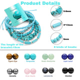 Fashion Bohemian Multi-Layer Natural Stone Braided Bracelets - 15 Colours
