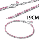 925 Sterling Silver CZ Bracelet - Matching Items Available - 8 Options