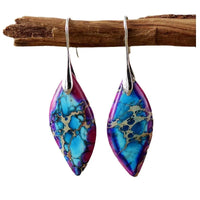 Multicolour Emperor Stone Geometric Drop Earrings - 3 Options